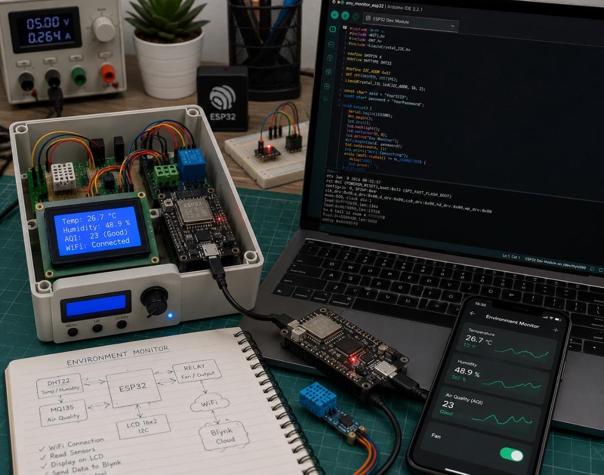 בקרים וחיישנים — פיתוח מבוסס Arduino ו-ESP32