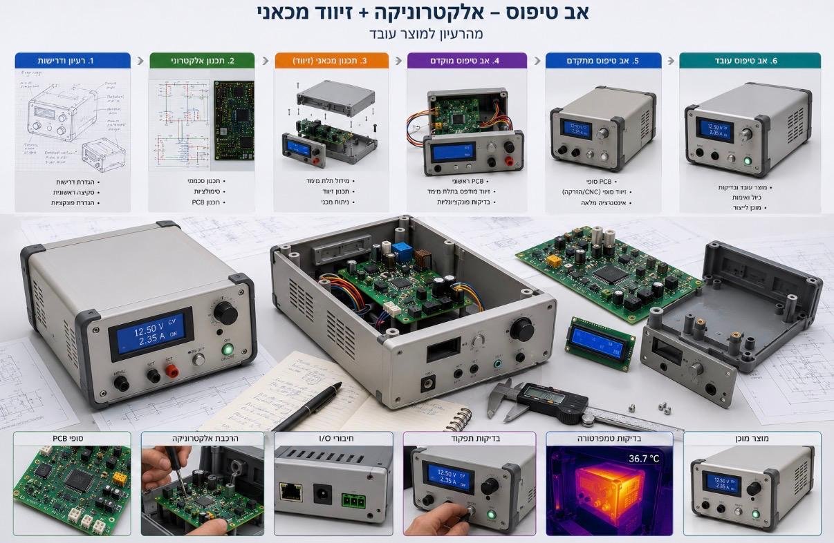 תהליך פיתוח אב טיפוס – משלב הרעיון ועד מוצר עובד